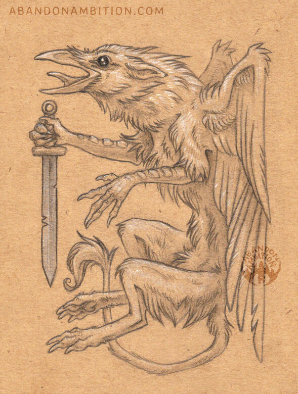 Gryphon with Sword
